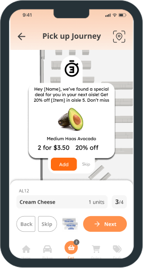 Phone screen showing personalization feature